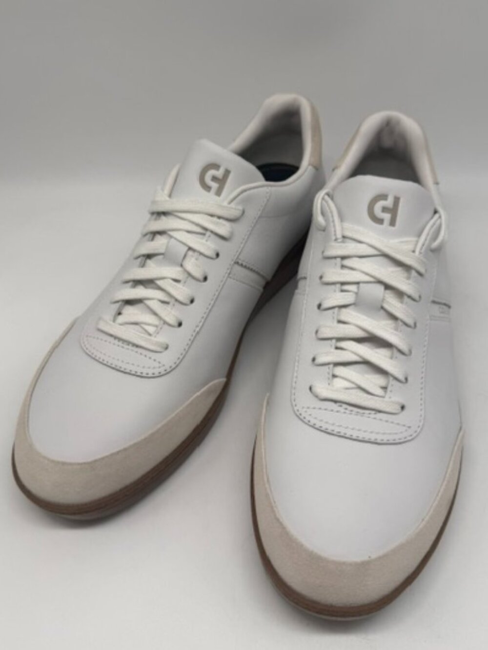 COLE HAAN GRAND 360 WHITE LEATHER SHOES US MEN SIZE 8.5M